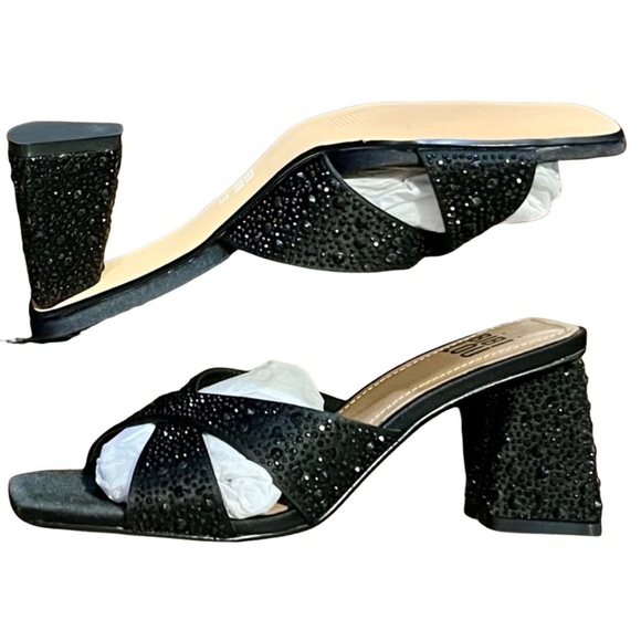 Bibi Lou Black Embellished Sandals - Picture 6 of 8